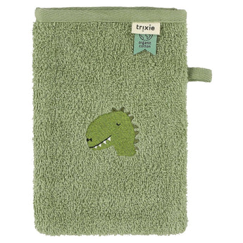 Trixie Organic Cotton Baby Washcloths 2 Pack Adorable Animal Designs | Washcloths - My Little Thieves