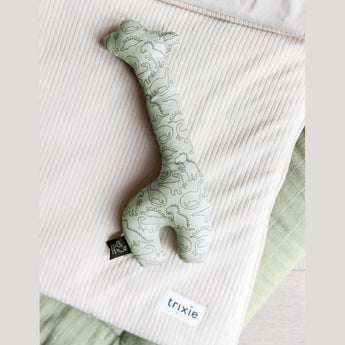 Trixie Organic Giraffe Baby Rattle | Soft Sensory Toy For Newborns 0 M+ - My Little Thieves