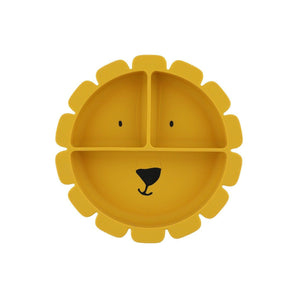 Trixie Silicone Divided Plate With Suction | Animal Collection Kids Plate - My Little Thieves