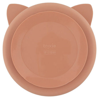 Trixie Silicone Divided Plate With Suction | Animal Collection Kids Plate - My Little Thieves