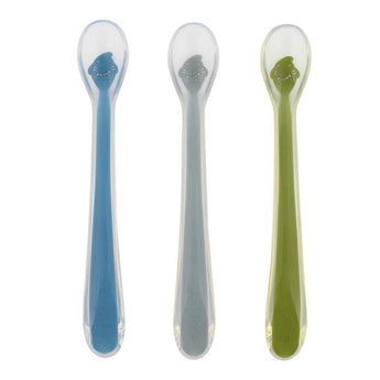 Trixie Silicone Feeding Spoon Pack Of 3 | Baby Weaning Essentials - My Little Thieves
