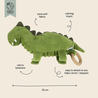 Trixie Soothing Musical Animal Toys | Organic Cotton Pull String Melody - My Little Thieves