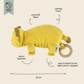 Trixie Soothing Musical Animal Toys | Organic Cotton Pull String Melody - My Little Thieves