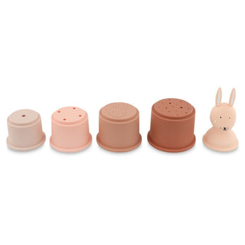 Trixie Stacking Cups Toy 5 Piece | Silicone Bath & Play Cups - My Little Thieves