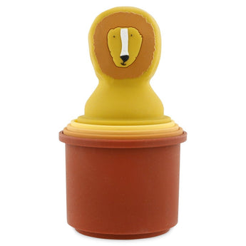 Trixie Stacking Cups Toy 5 Piece | Silicone Bath & Play Cups - My Little Thieves