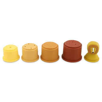 Trixie Stacking Cups Toy 5 Piece | Silicone Bath & Play Cups - My Little Thieves