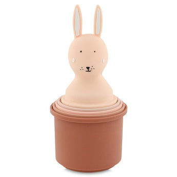 Trixie Stacking Cups Toy 5 Piece | Silicone Bath & Play Cups - My Little Thieves