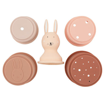 Trixie Stacking Cups Toy 5 Piece | Silicone Bath & Play Cups - My Little Thieves