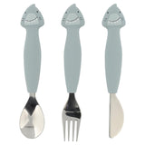 Trixie Stainless Steel Cutlery Set With Silicone Handle | Kids Fork, Spoon & Knife - My Little Thieves