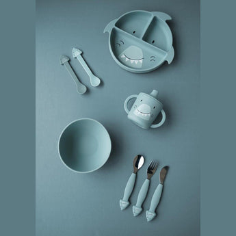 Trixie Stainless Steel Cutlery Set With Silicone Handle | Kids Fork, Spoon & Knife - My Little Thieves