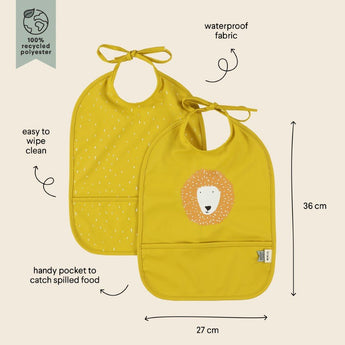 Trixie Waterproof Kids Bibs 2 Pack | Easy Clean Eco Friendly Mealtime - My Little Thieves