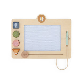 Trixie Wooden Drawing Board | Magnetic Stamps & 4 Colour Doodle Toy - My Little Thieves