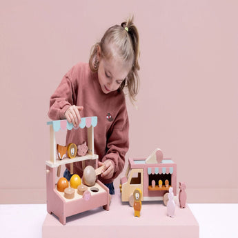 Trixie Wooden Ice Cream Shop | Magnetic Scoop Pretend Play Toy - My Little Thieves