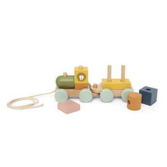 Trixie Wooden Mini Animal Train | Fsc Certified Stackable Pull Along Toy - My Little Thieves