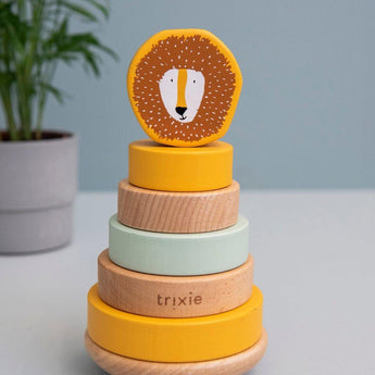 Trixie Wooden Stacking Toy For Kids | Educational Toddler Gift 12 M+ - My Little Thieves