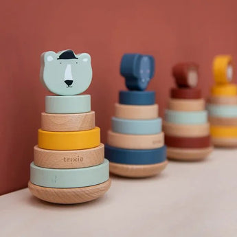 Trixie Wooden Stacking Toy For Kids | Educational Toddler Gift 12 M+ - My Little Thieves