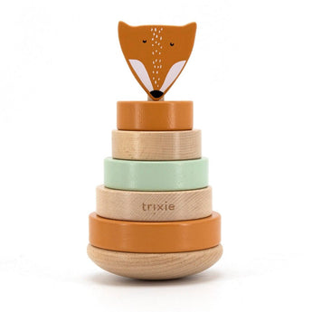 Trixie Wooden Stacking Toy For Kids | Educational Toddler Gift 12 M+ - My Little Thieves