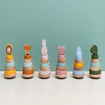 Trixie Wooden Stacking Toy For Kids | Educational Toddler Gift 12 M+ - My Little Thieves