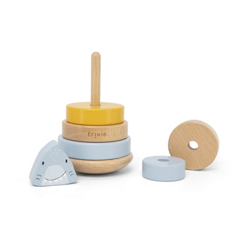 Trixie Wooden Stacking Toy For Kids | Educational Toddler Gift 12 M+ - My Little Thieves