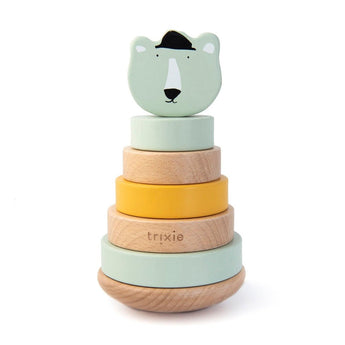Trixie Wooden Stacking Toy For Kids | Educational Toddler Gift 12 M+ - My Little Thieves