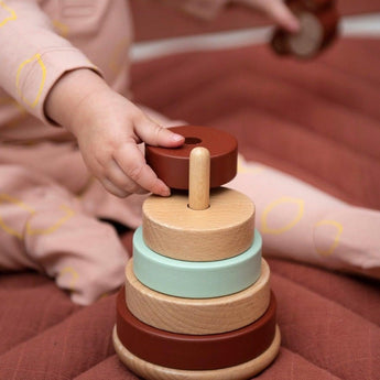 Trixie Wooden Stacking Toy For Kids | Educational Toddler Gift 12 M+ - My Little Thieves