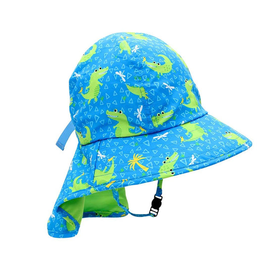 UPF 50+ Cape Sun hat - Alligator - My Little Thieves