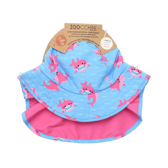 UPF 50+ Cape Sun hat - Sophie the Shark - My Little Thieves
