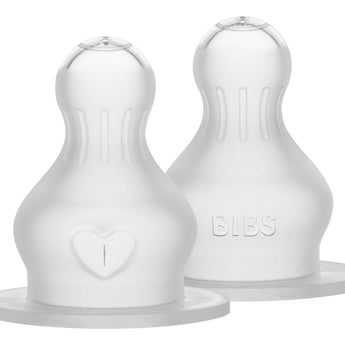 BIBS Round Silicone Thick Flow Nipple 2 Pack product photo