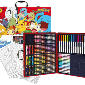 Crayola Pokemon Artist Briefcase open product contents