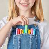 OOLY Cat Parade Watercolor Gel Crayons lifestyle with child