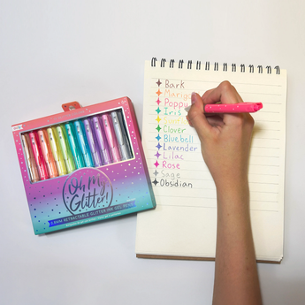 OOLY Oh My Glitter Gel Pens lifestyle writing sample