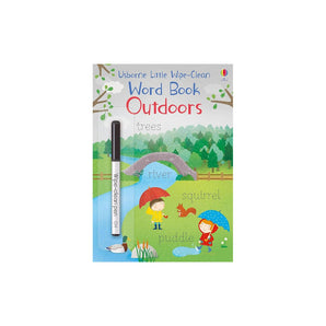 Usborne Publishing Ltd Little Wipe Clean Word Book Outdoors ” Children's Book For Kids | Activity Book - My Little Thieves