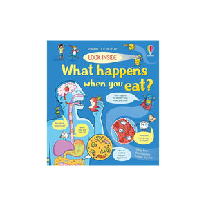 Usborne Publishing Ltd Look Inside What Happens When You Eat ” Children's Book For Kids | Activity Book - My Little Thieves