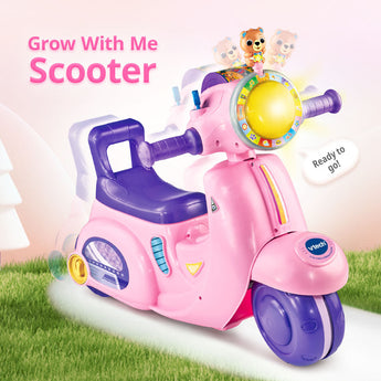 Pink VTech 2-in-1 Ride & Balance Scooter features