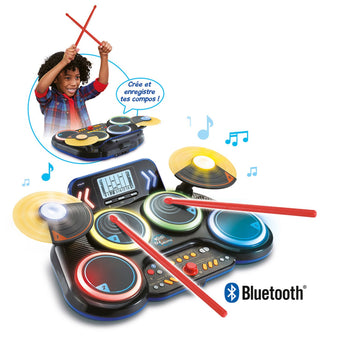 VTech Kidi Dj Drums Light Up Kit Bluetooth | Kids Music - My Little Thieves