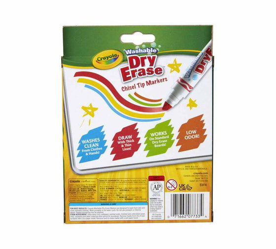 Washable Dry Erase Markers, Wedge Tip, 10 count - My Little Thieves