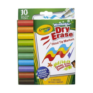 Washable Dry Erase Markers, Wedge Tip, 10 count - My Little Thieves