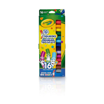 Washable Pip - Squeaks Markers, 16 Count - My Little Thieves