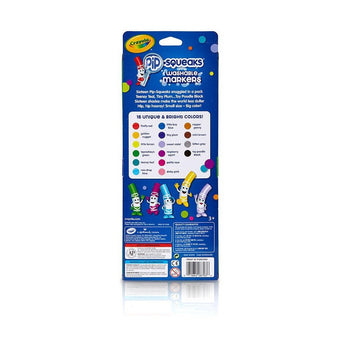 Washable Pip - Squeaks Markers, 16 Count - My Little Thieves