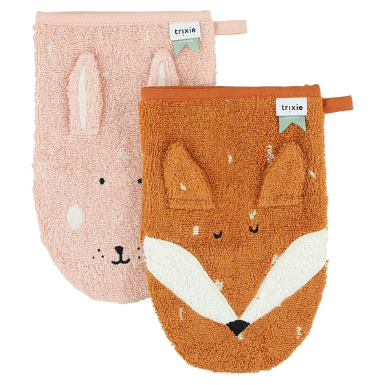 Washcloths 2-pack | Mrs. Rabbit - Mr. Fox - My Little Thieves