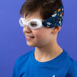 Waterplops Blue Junior Swimming Goggles Ultra Soft Band With Sports Fan | Swim Accessories - My Little Thieves