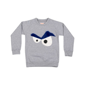 Wauw Capow Grey Blue Cooper Sweatshirt | Kids Fashion - My Little Thieves