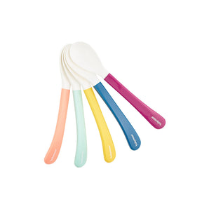 Babymoov White Head Silicone Spoons for Babies