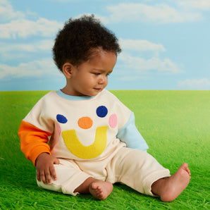 Halycon Nights Beige Baby Jumpsuit