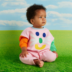 Halycon Nights Pink Baby Jumpsuit