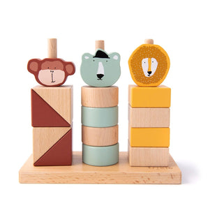 Wooden animal blocks stacker - My Little Thieves