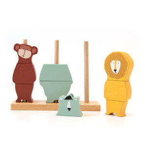 Wooden animal puzzle stacker - My Little Thieves