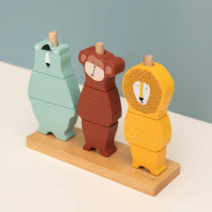 Wooden animal puzzle stacker - My Little Thieves