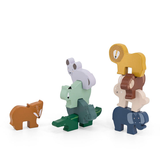 Wooden animal stacking game - My Little Thieves