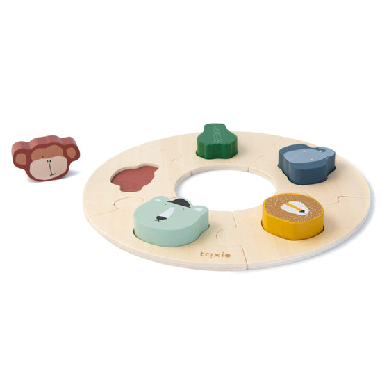 Wooden round puzzle - My Little Thieves